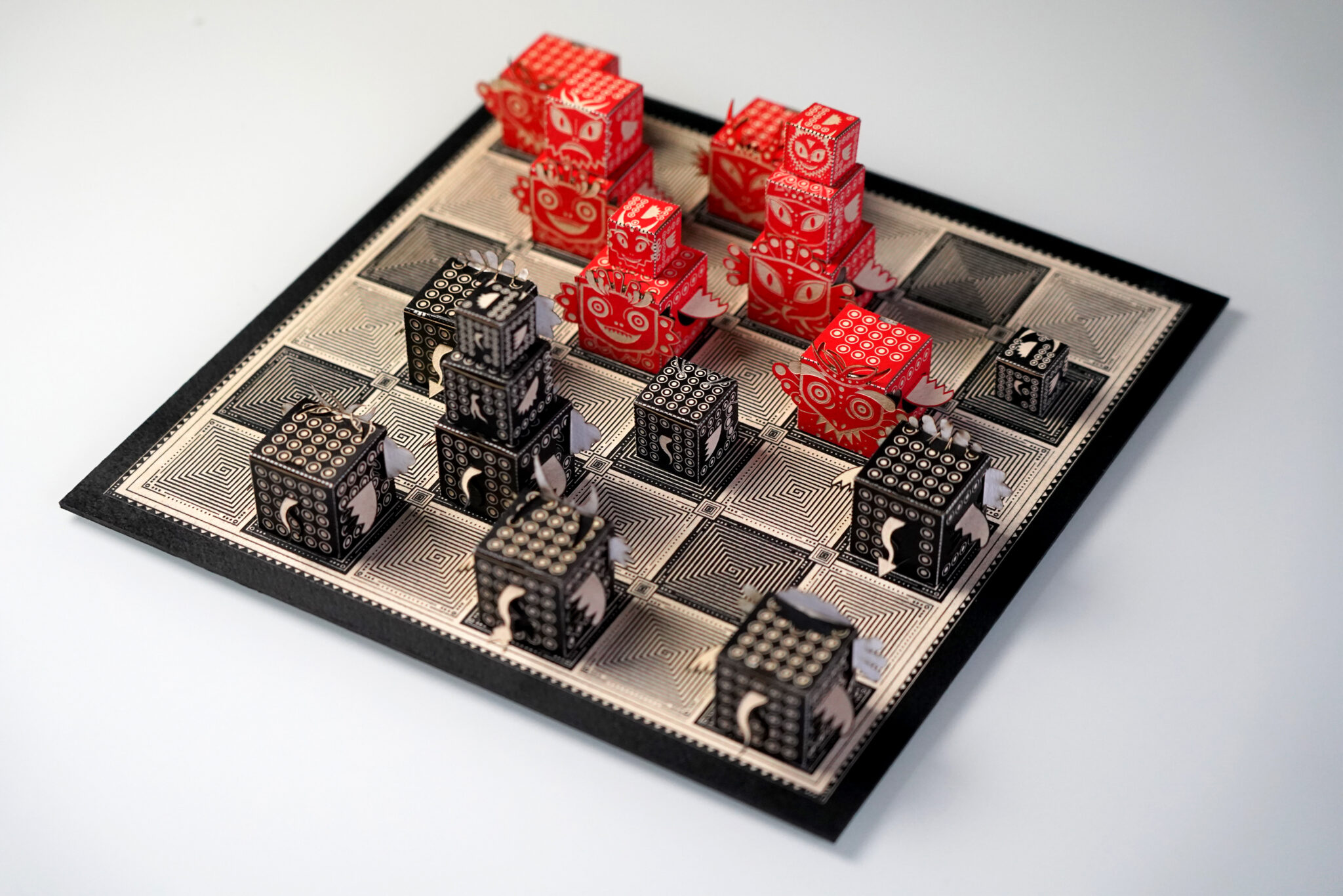 Jeux en papier – Dragons cubes